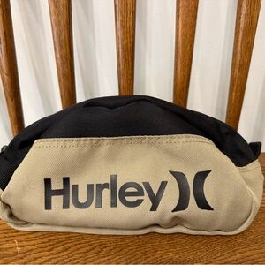 Hurley Travel Toiletry Bag Dopp Kit | Tan & Black | Zip Pouch